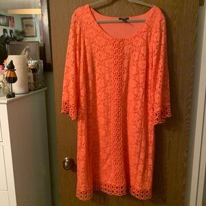 Pink Alfani lace dress